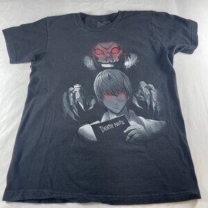 Death Note Anime Graphic Tee — Light & Ryuk — Men’s Medium — Black